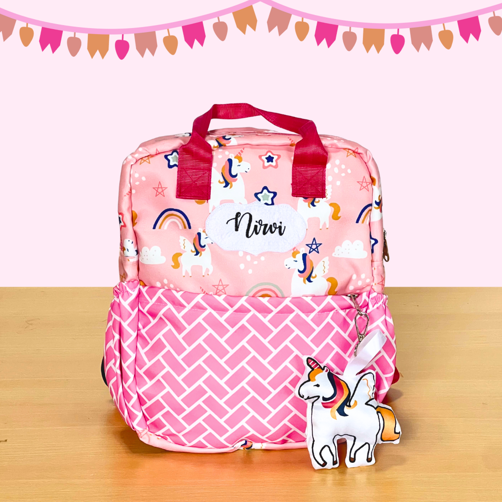 Pink lunch bag