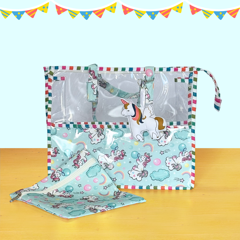 Unicorn-themed fabric