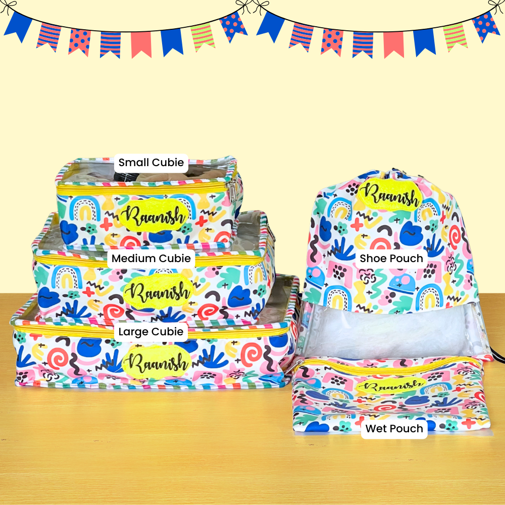 Colorful storage boxes