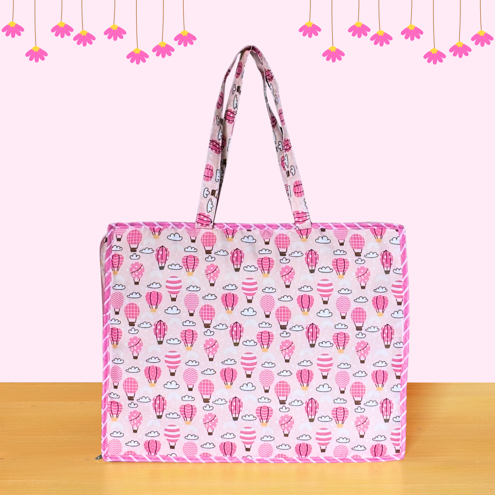 Pink tote bag