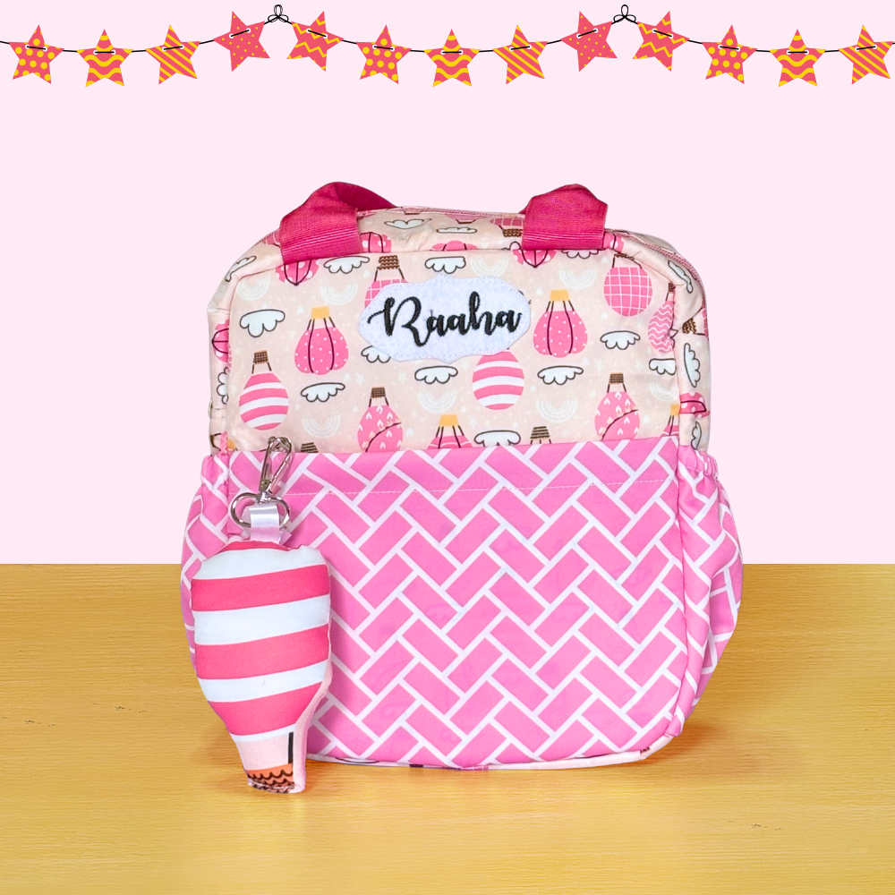Pink patterned bag