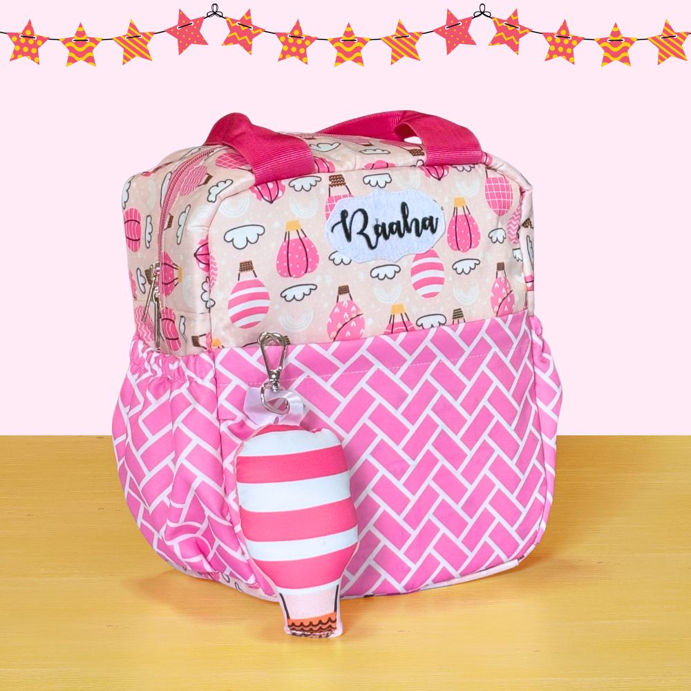 Pink patterned bag