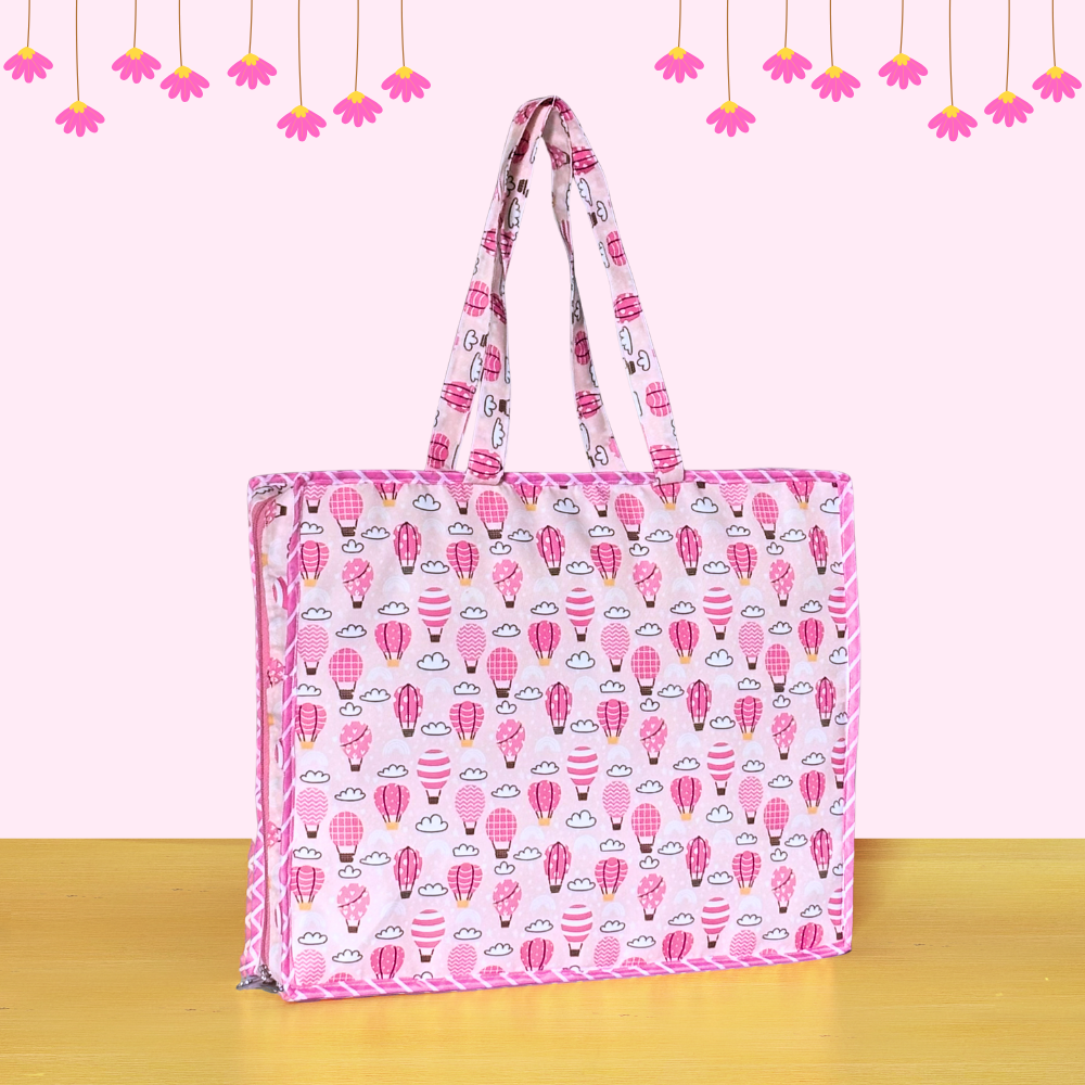 Pink tote bag