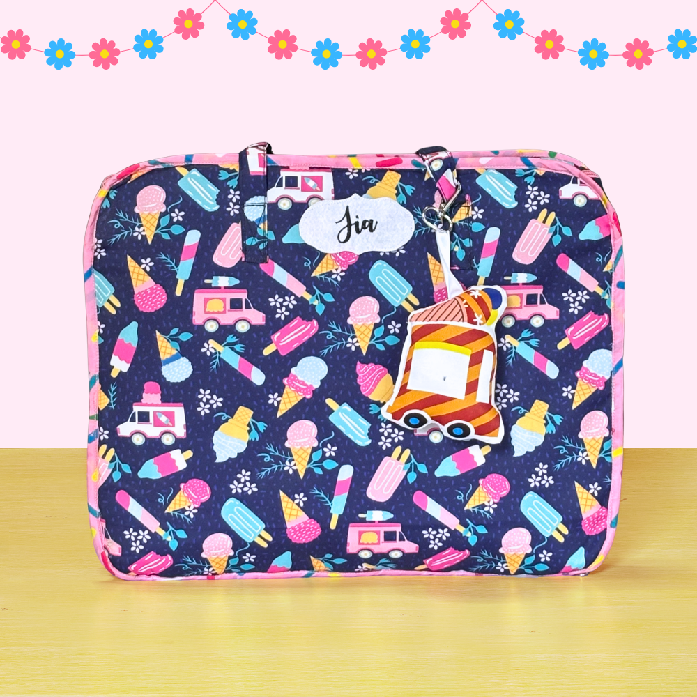 Colorful case with ice cream