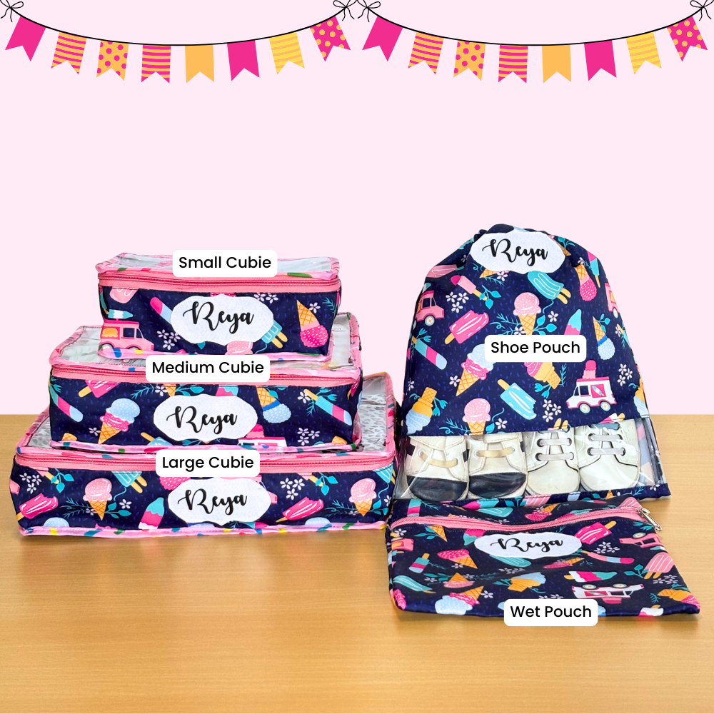 Colorful travel bags