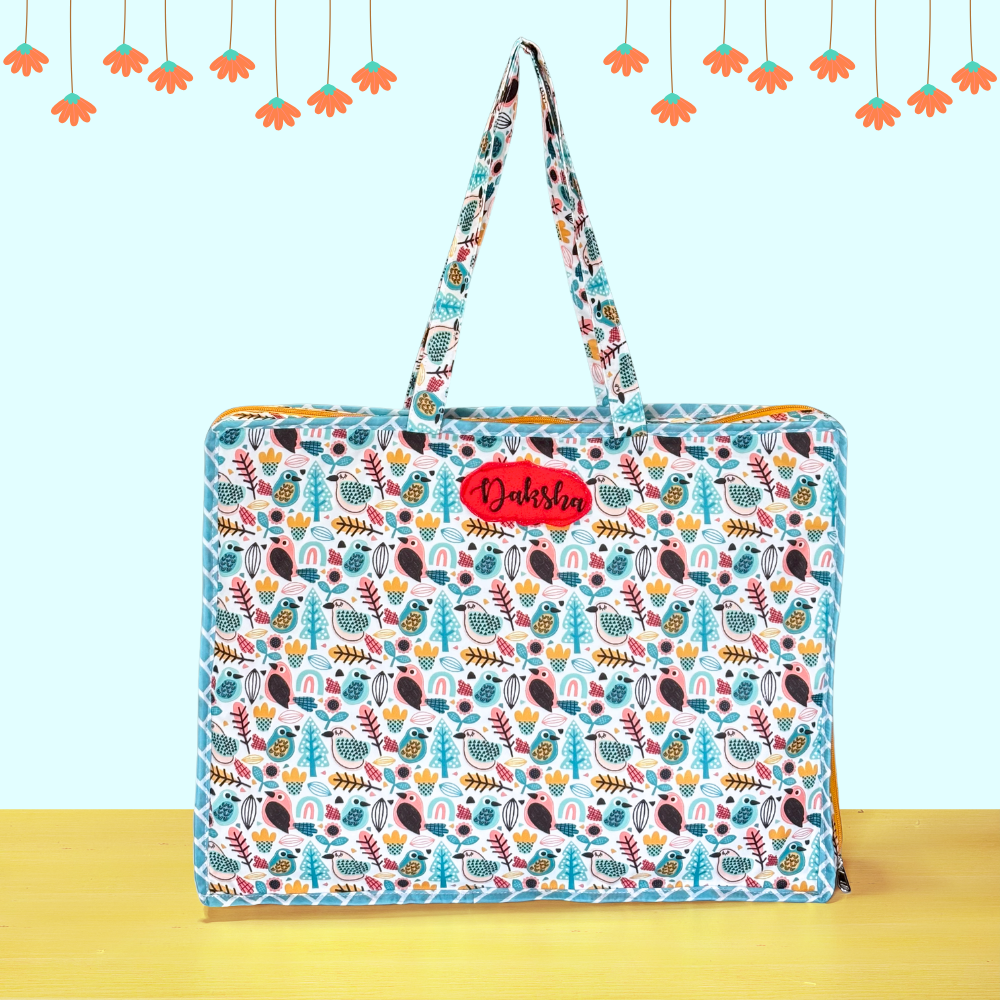 Patterned tote bag