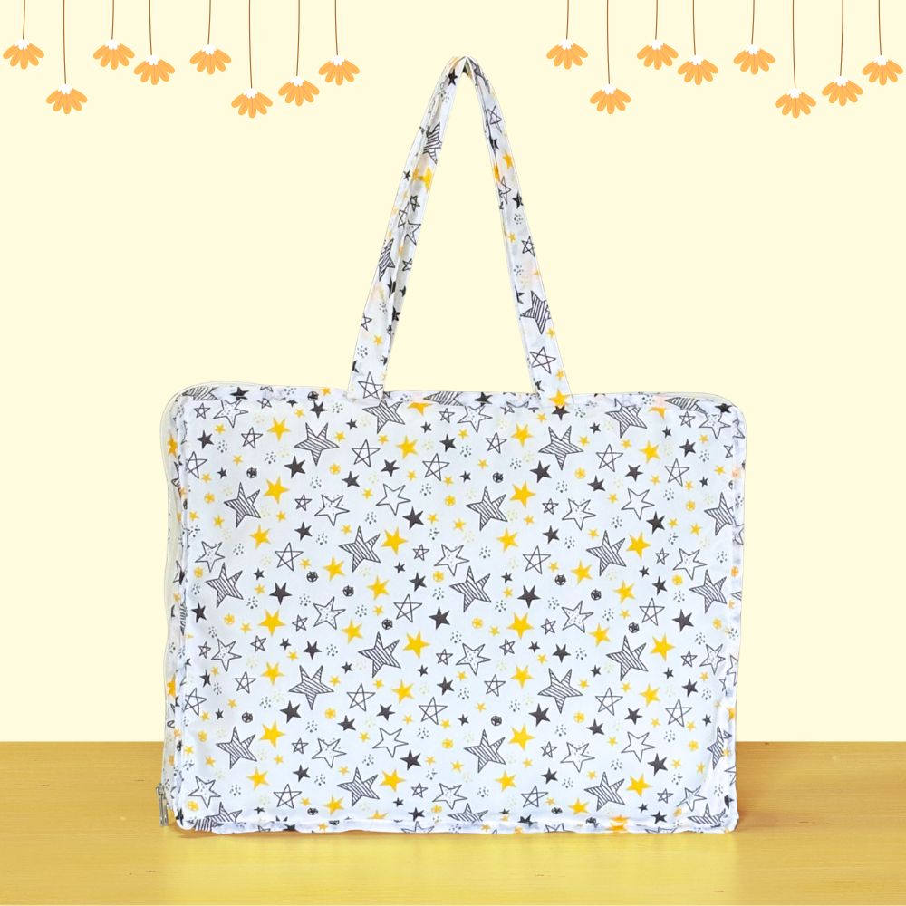 Tote bag with star pattern
