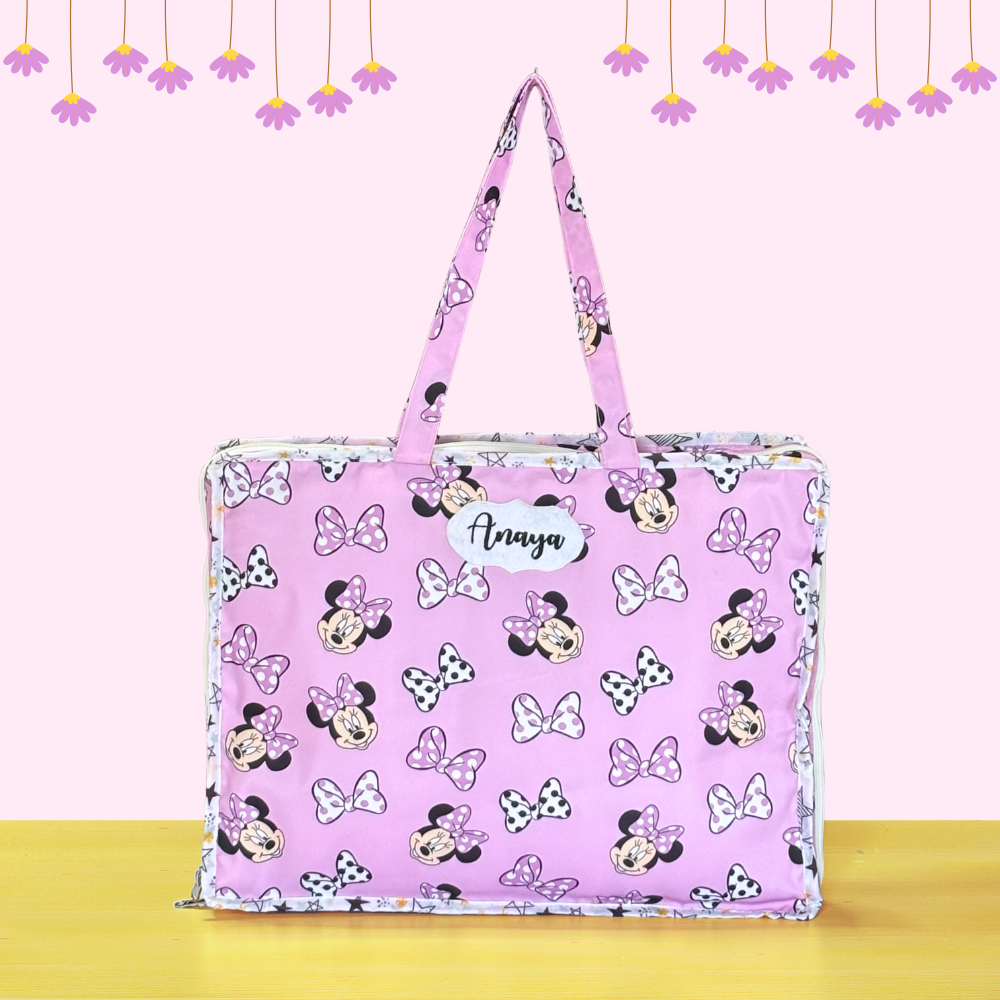 Pink tote bag with Minnie