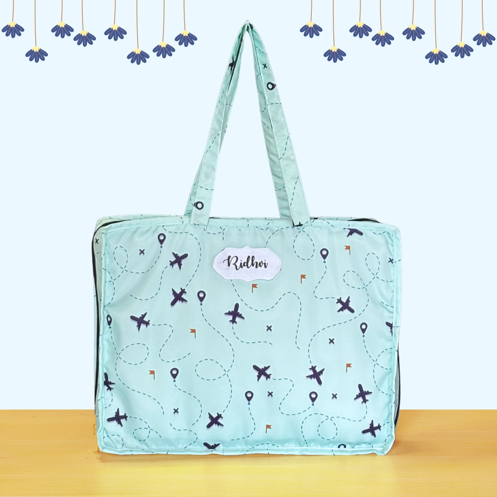 Light blue tote bag