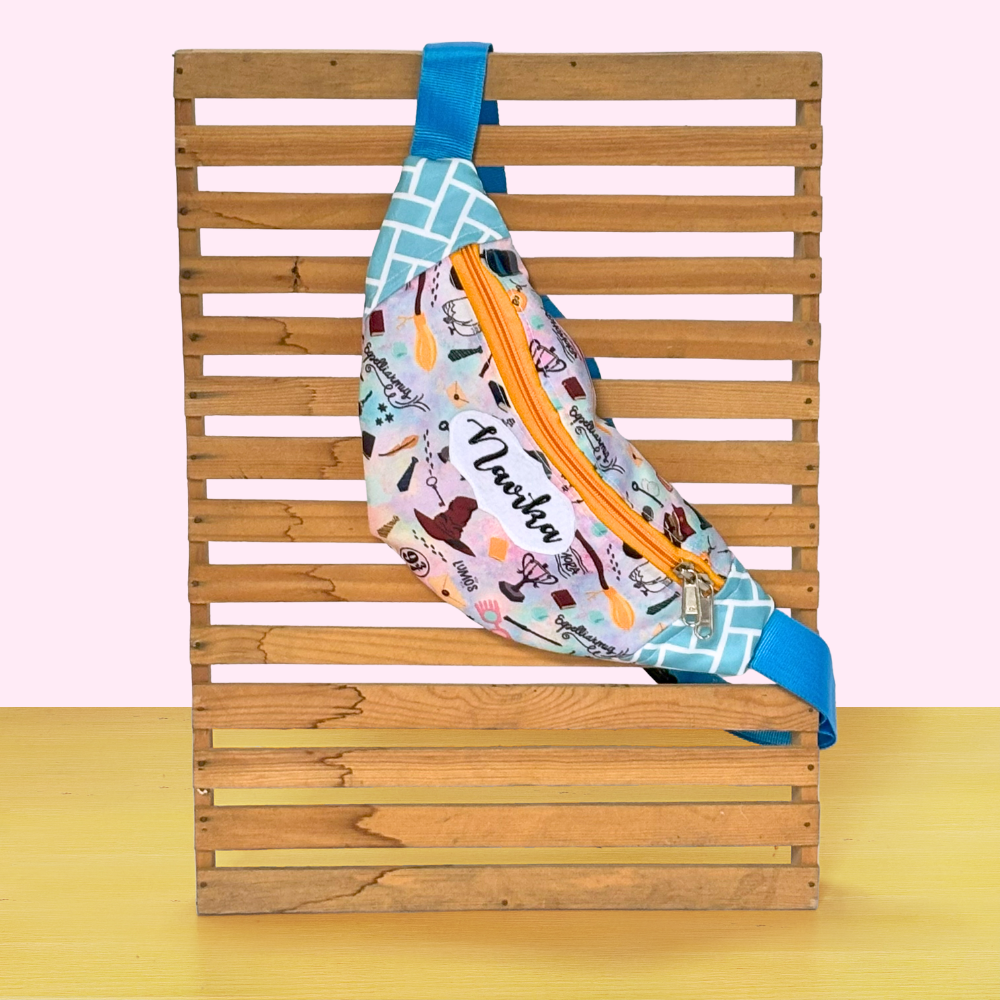 Colorful patterned sling bag