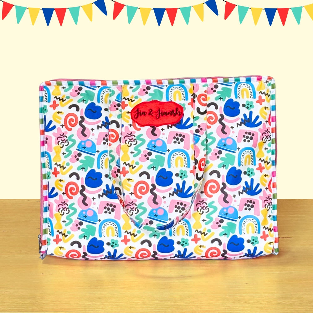 Colorful patterned bag