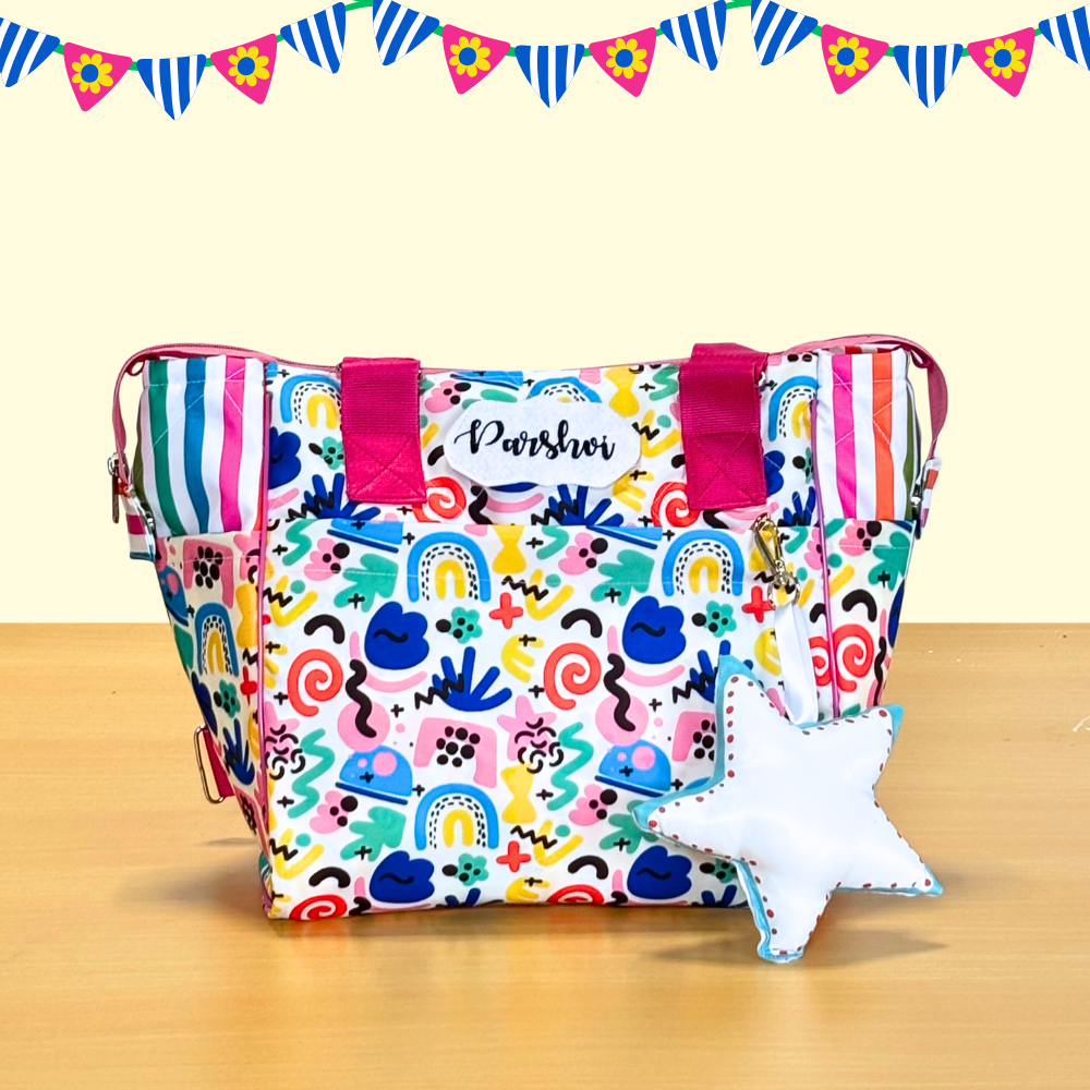Colorful patterned bag