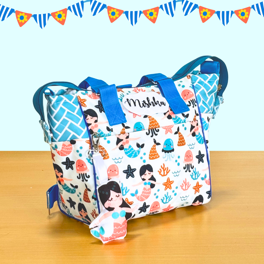 Colorful diaper bag