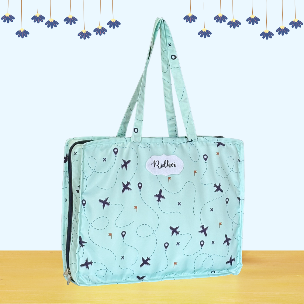 Light blue tote bag
