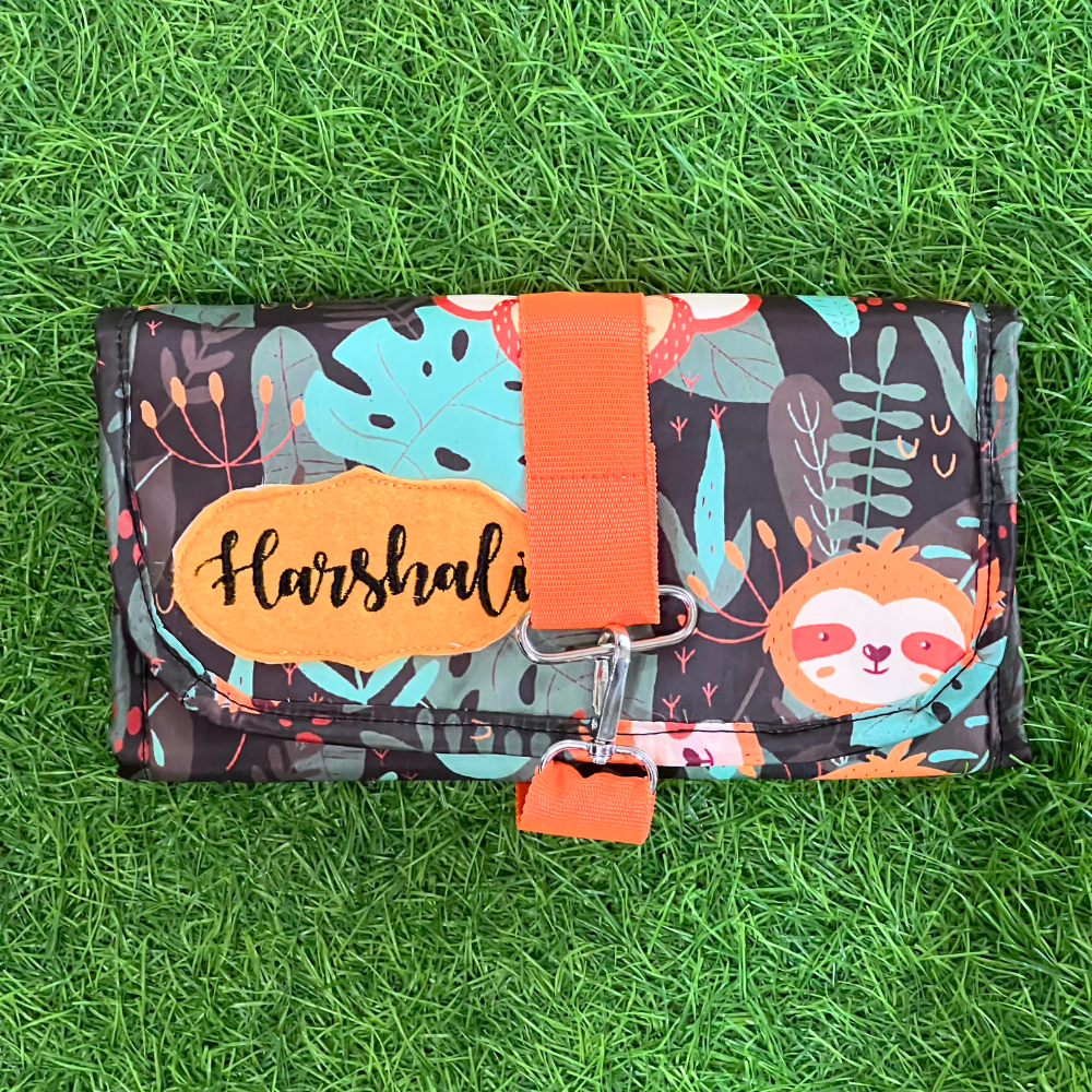 Floral-patterned pouch