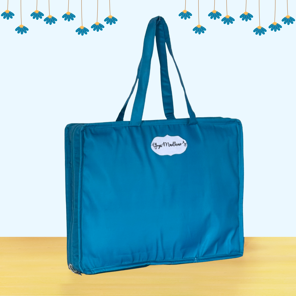 Blue tote bag