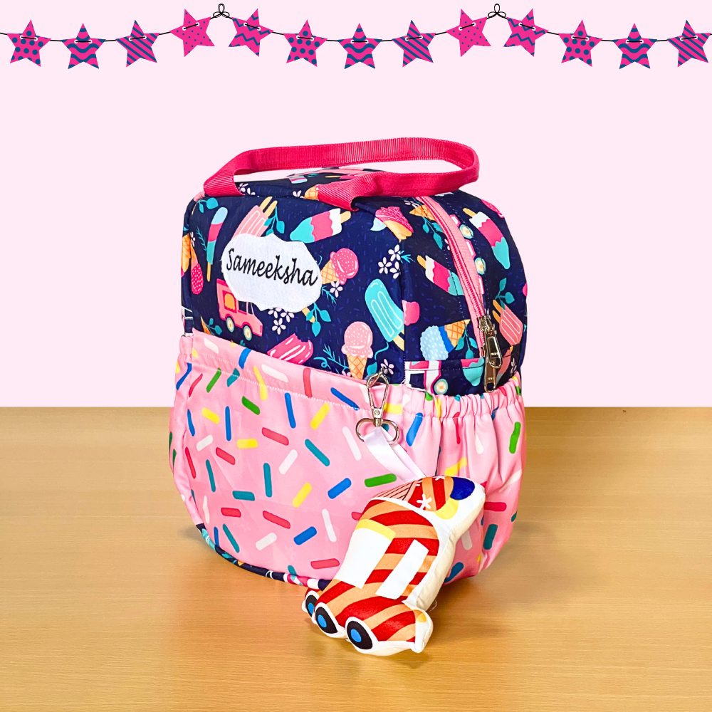Colorful fabric basket