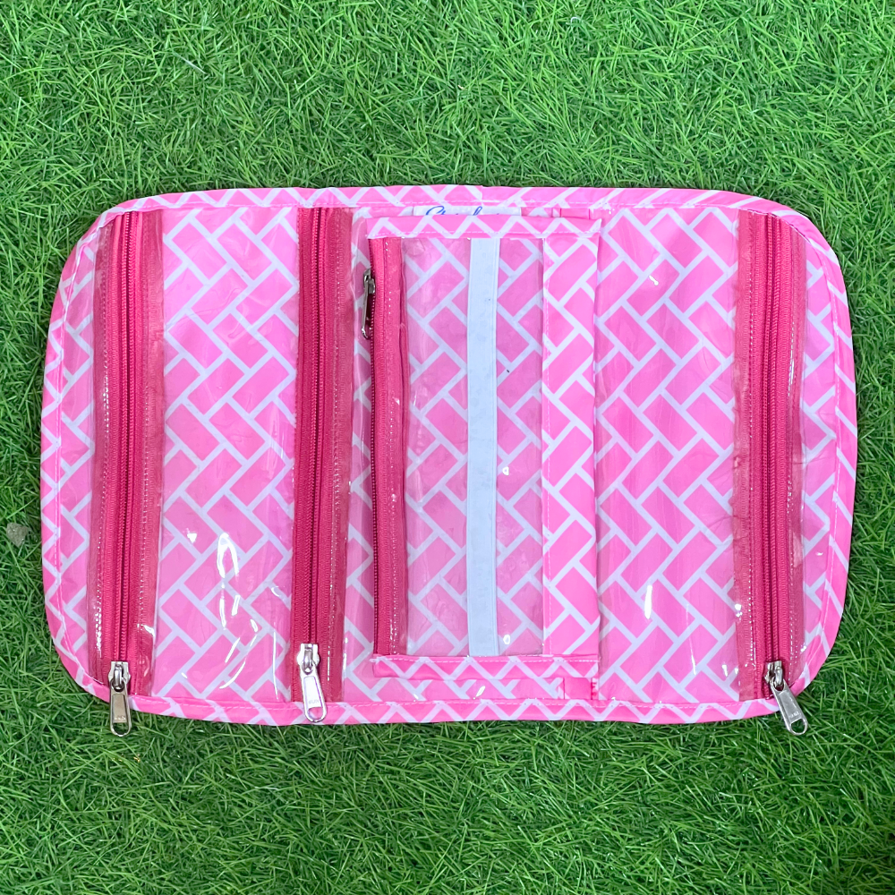 Pink travel organizer