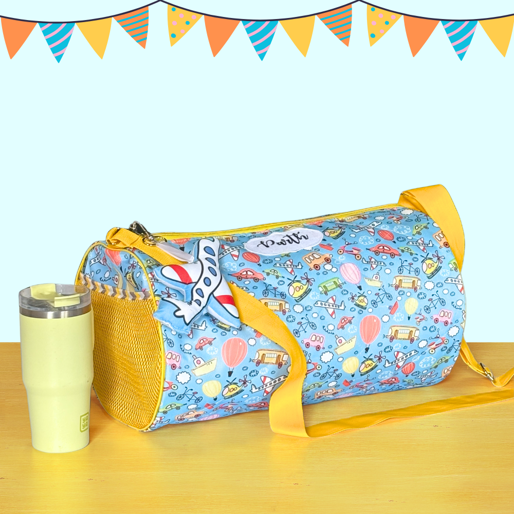 Colorful duffel bag