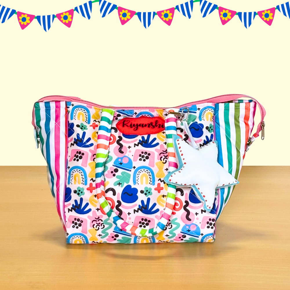 Colorful patterned bag
