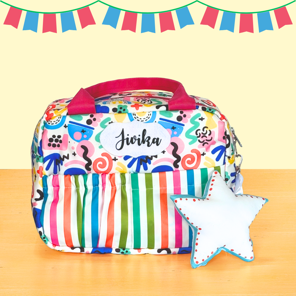 Colorful patterned bag