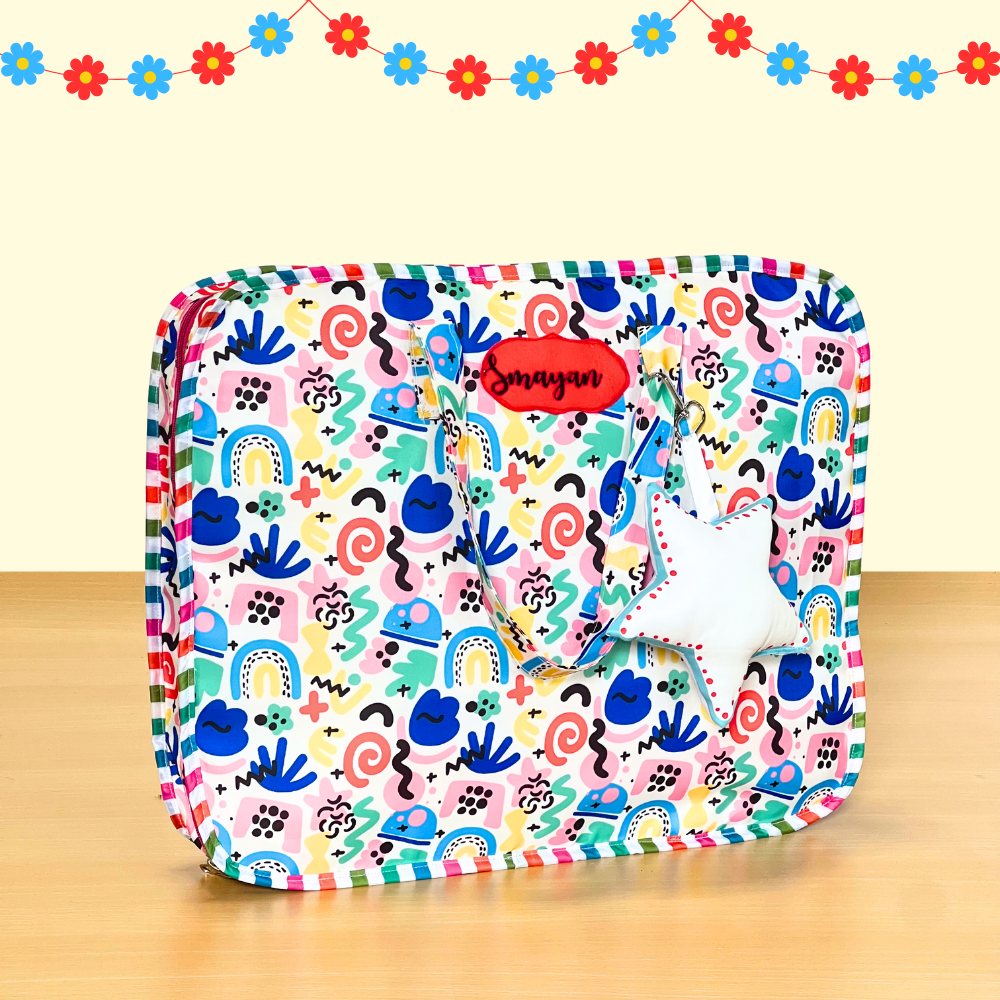 Colorful patterned bag