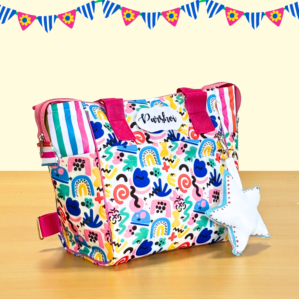 Colorful patterned bag