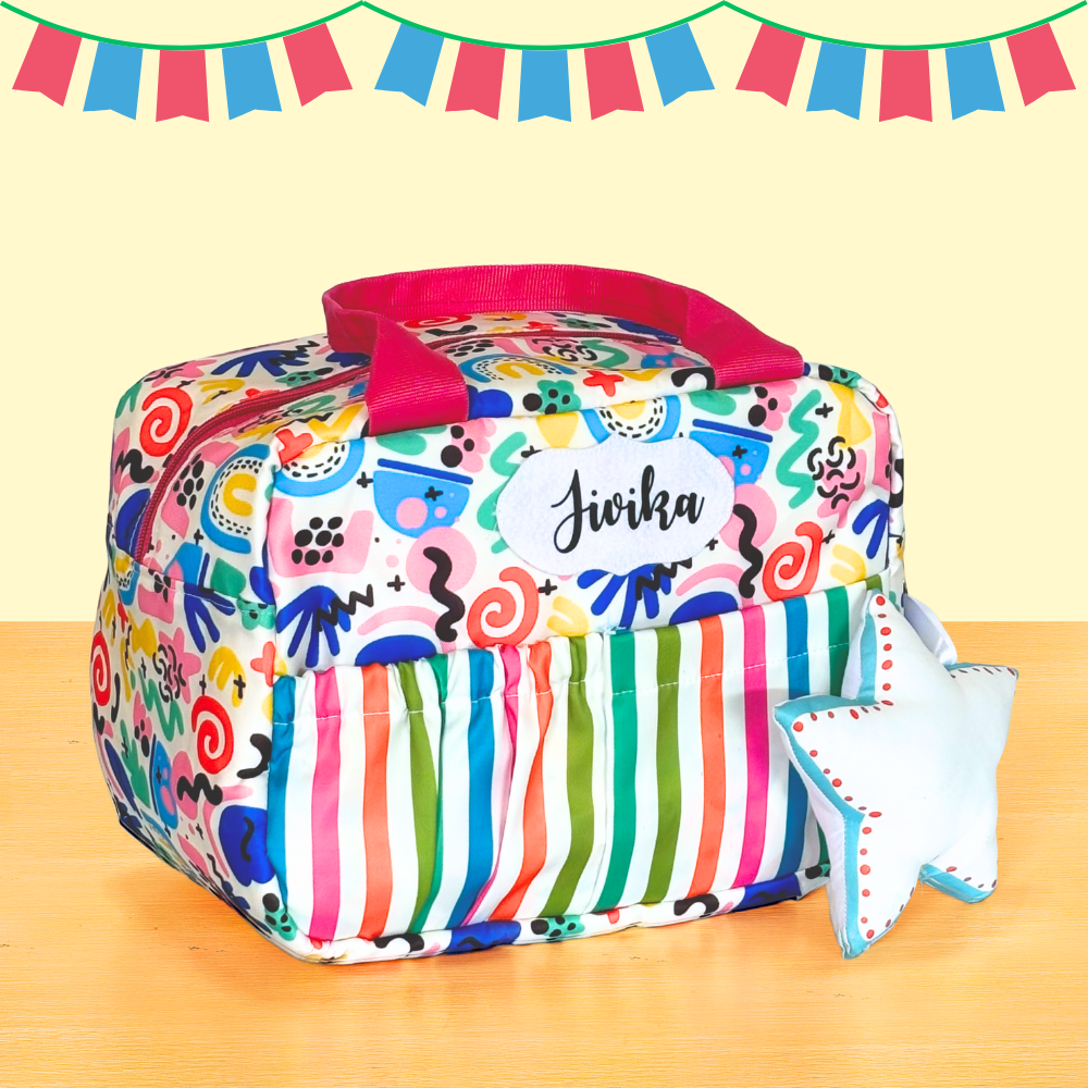 Colorful patterned bag