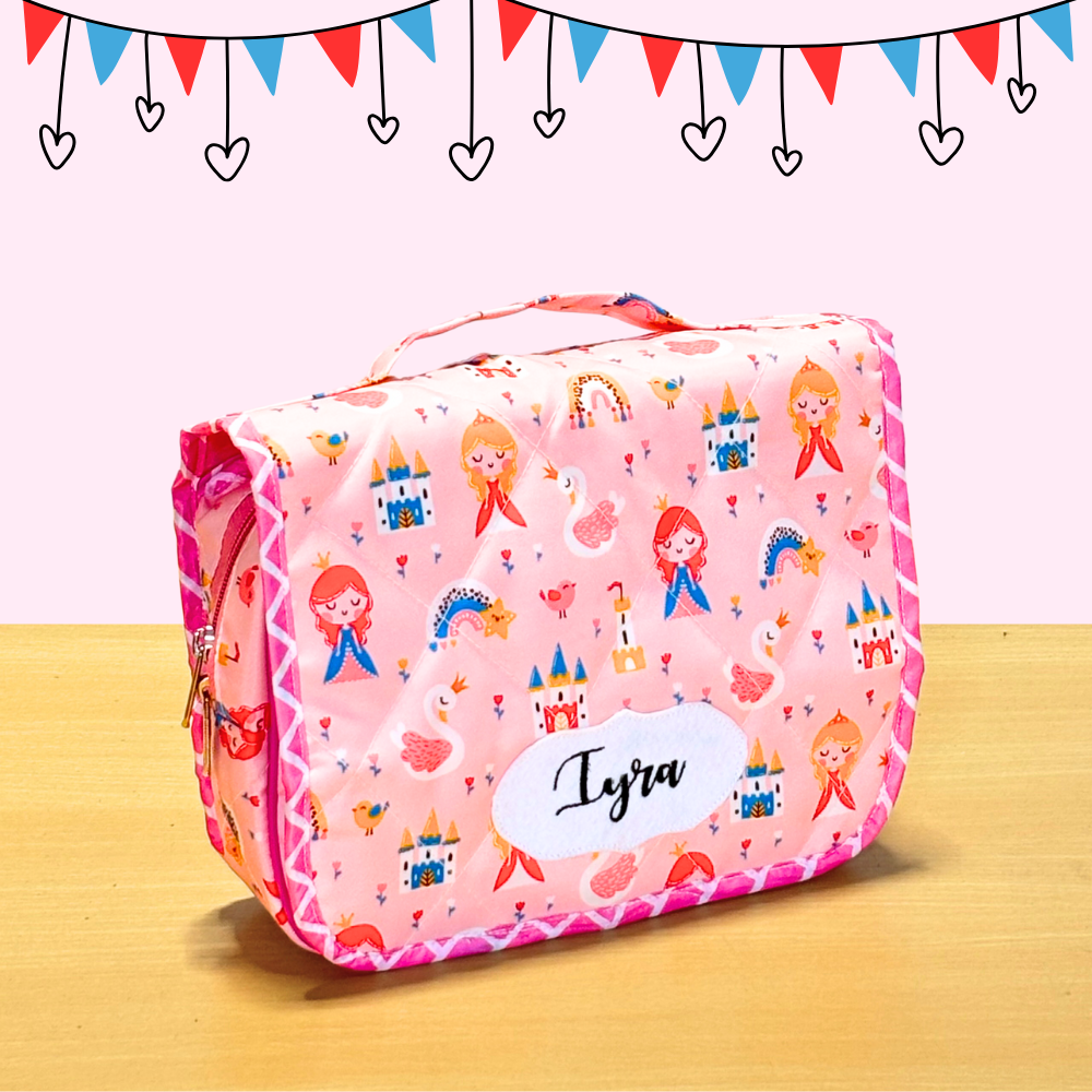 Pink cosmetic bag