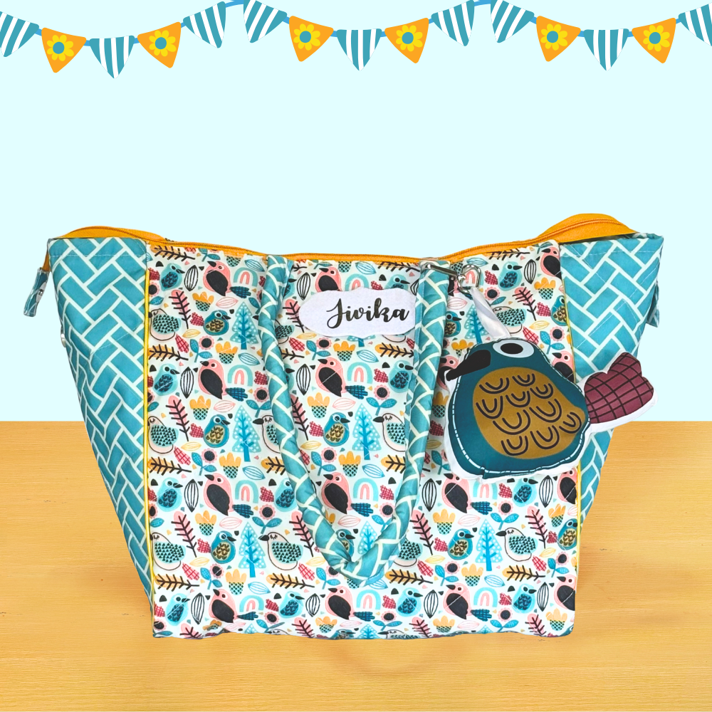 Colorful patterned pouch