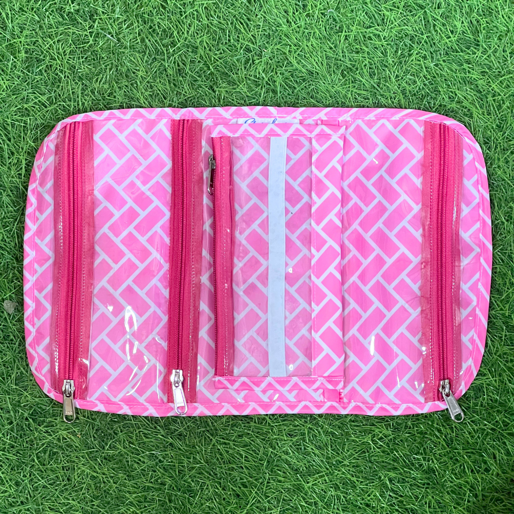 Pink travel organizer