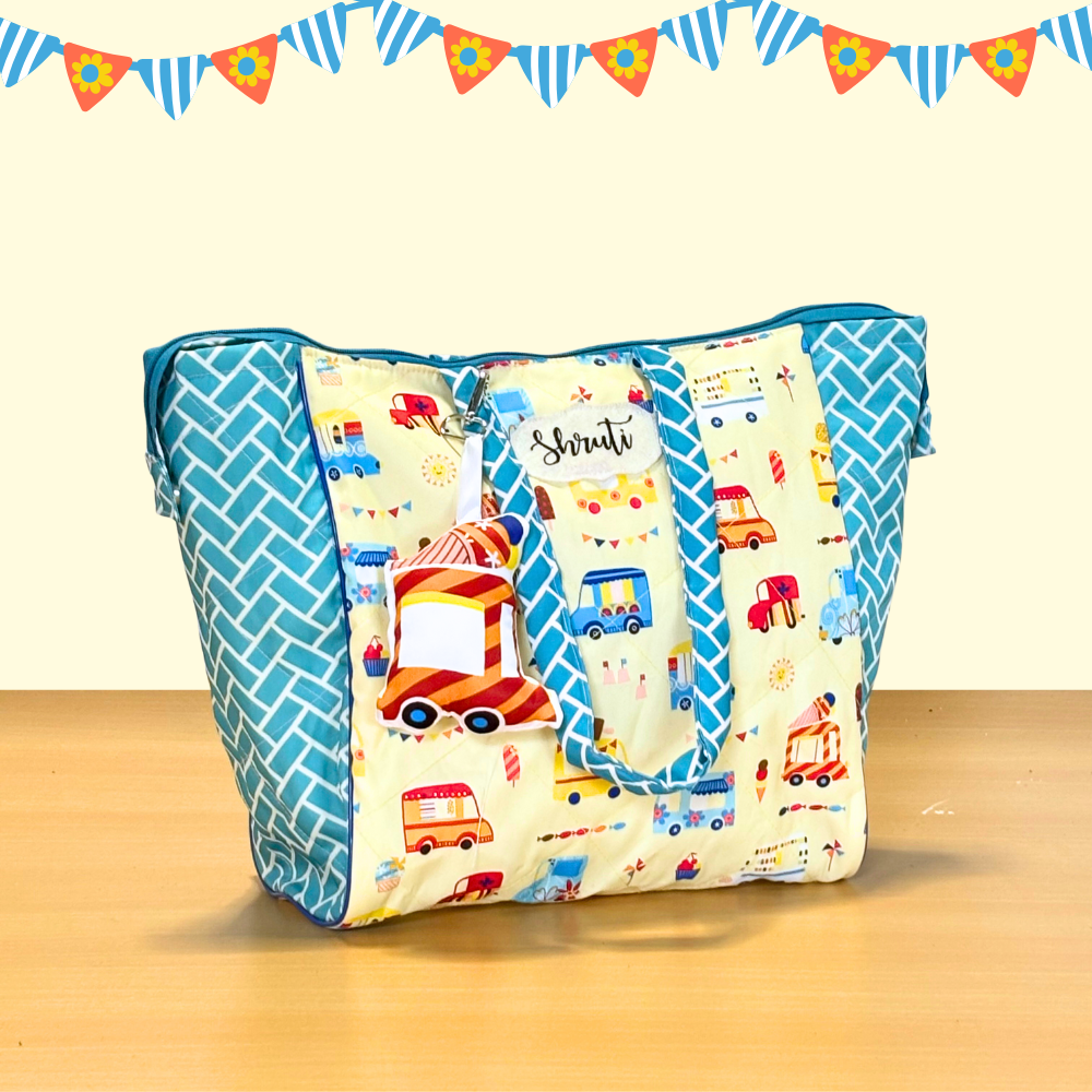 Trendy Washable Tote Bag – Perfect for Moms and Kids