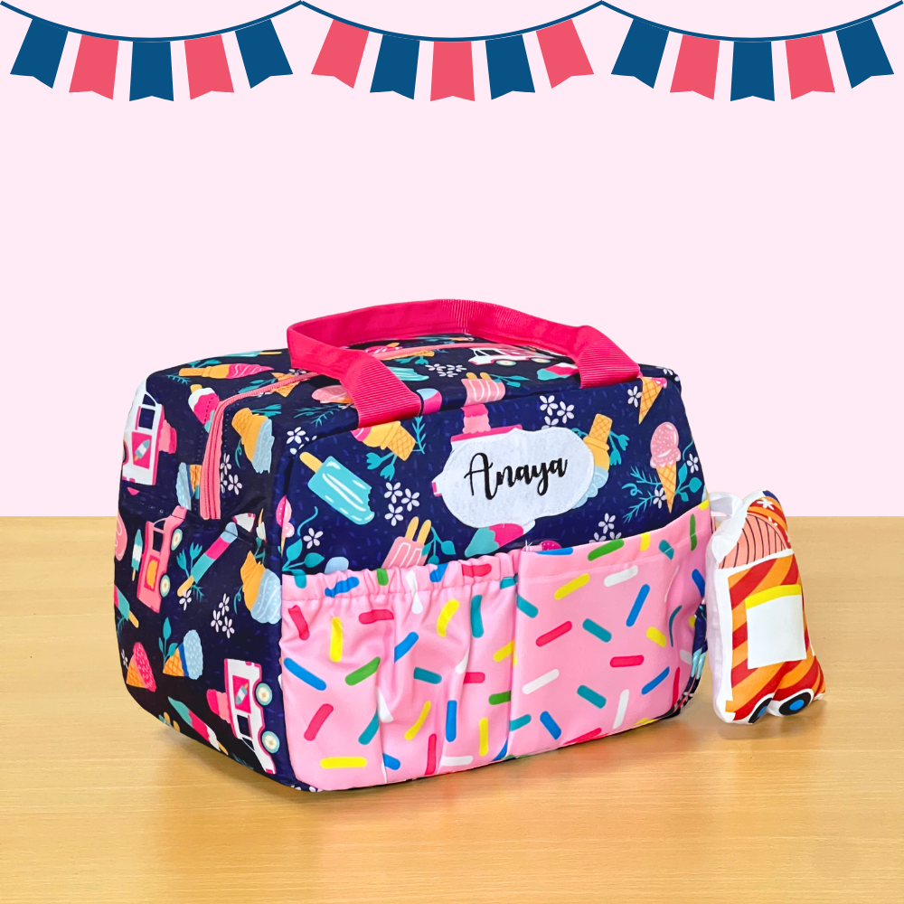 Colorful patterned bag