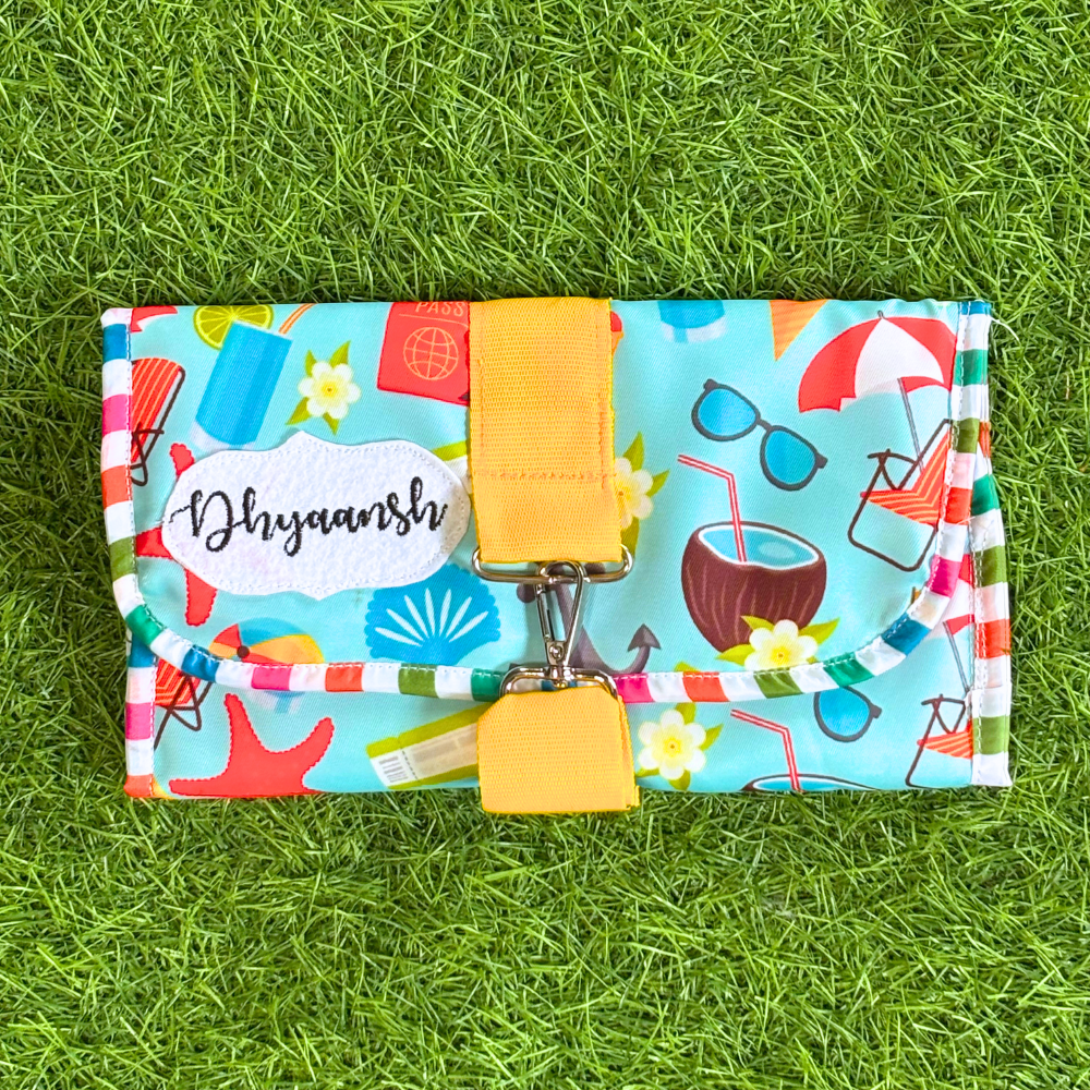 Colorful bag with 'Dhyansh' branding