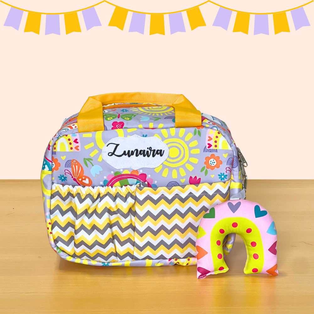 Colorful insulated lunch bag