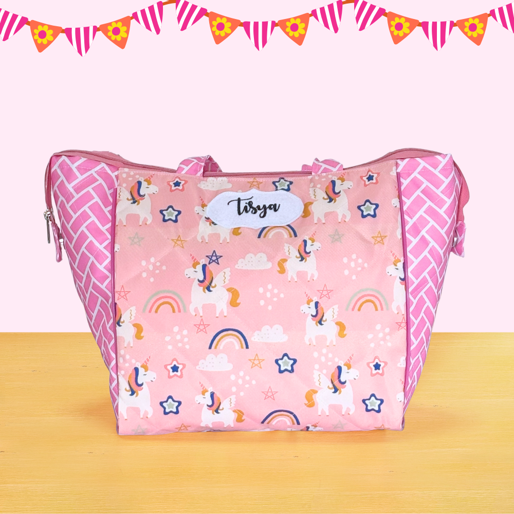 Patterned pink bag