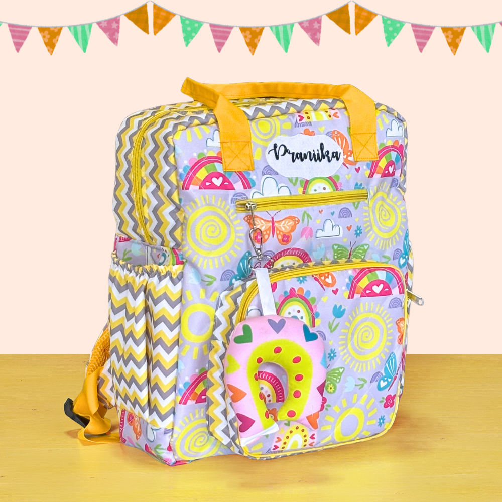 Colorful diaper bag