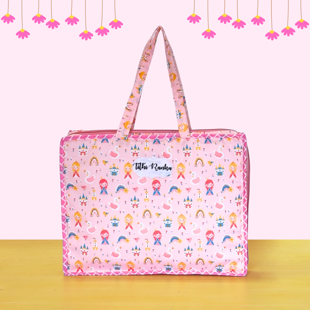 Pink tote bag