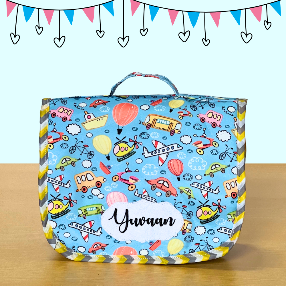 Colorful children's toy storage bag