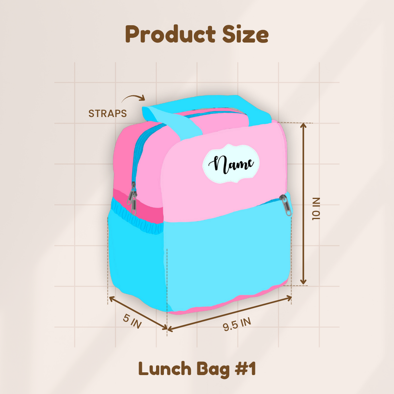 Size Chart for lunch bag
