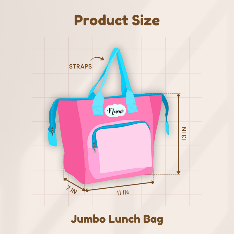 Size Chart for Jumbo lunch bag kids