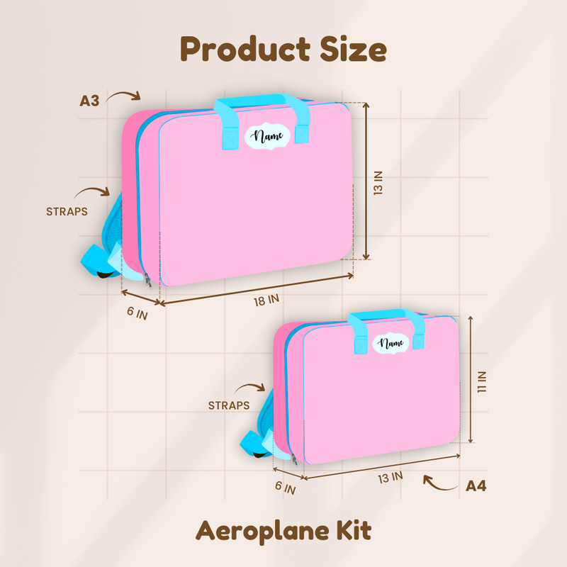 Size Chart for aeroplane kit (A3 and A4)