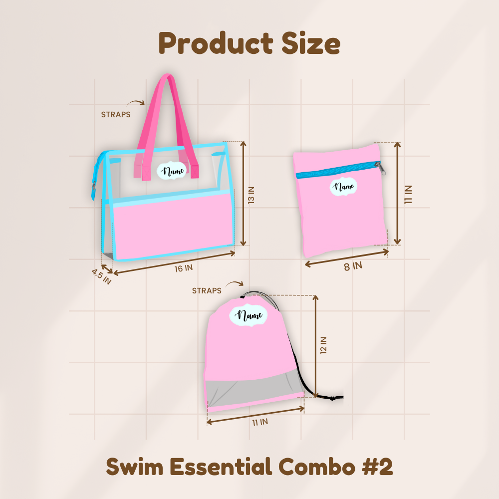 pink swim bag