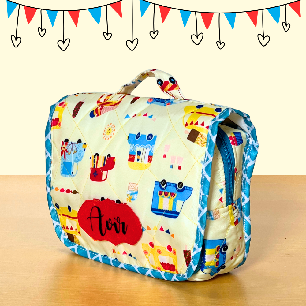 Colorful toiletry bag