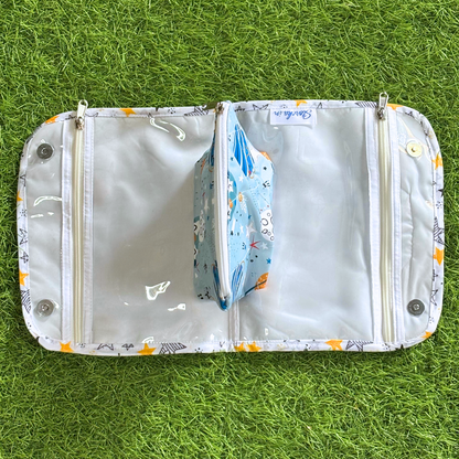 Foldable travel pouch