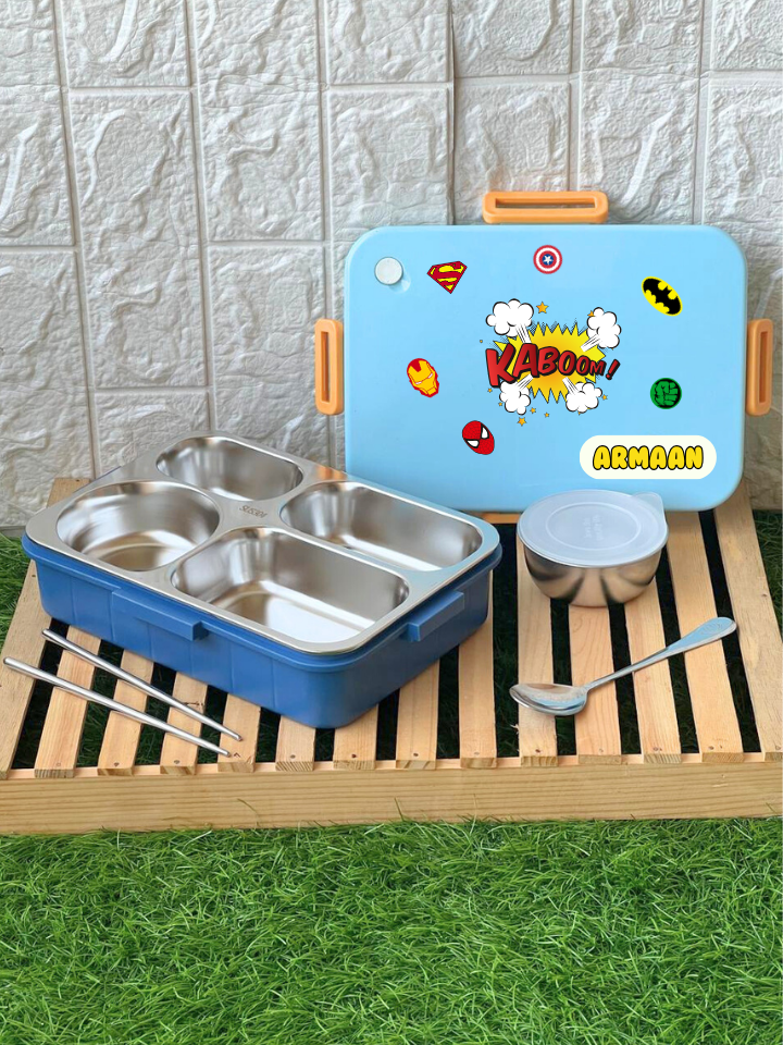 Blue Bento boxes (Tiffin/ Lunch) boxes