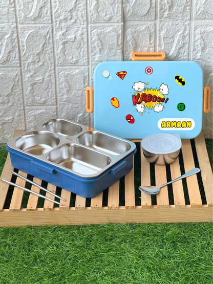 Blue Bento boxes (Tiffin/ Lunch) boxes