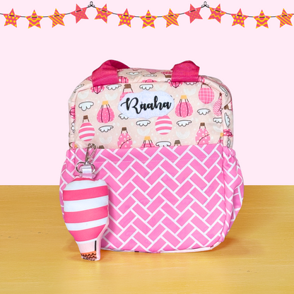Pink patterned bag 