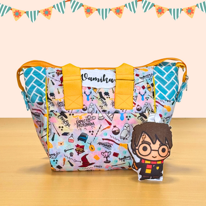 Colorful bag with Harry Potter-themed
