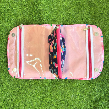 Pink travel organizer